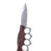 Couteau ensanglanté avec poing américain d'Halloween - 20 cm