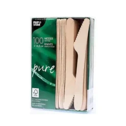 100 Couteaux - Bois - Pure - 16,5 cm