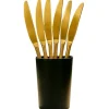 10 couteaux de luxe réutilisables en plastique - 20 cm - Couleur au choix