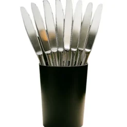 10 couteaux de luxe réutilisables en plastique - 20 cm - Couleur au choix