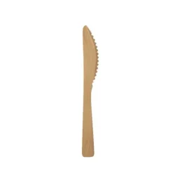 50 Couteaux en Bambou - Pure - 17 cm