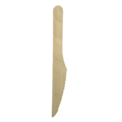 50 couteaux en bois - 16,5 cm