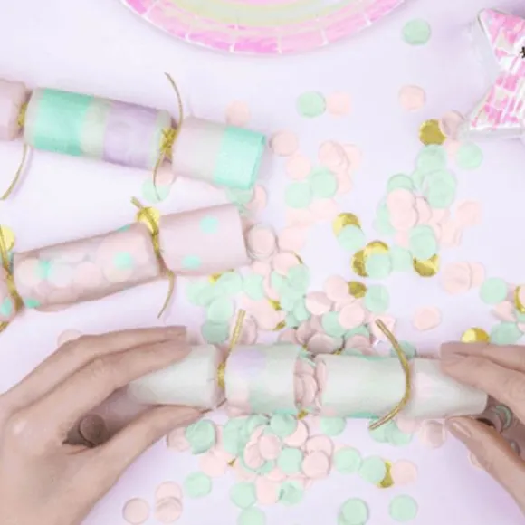 6 Crackers confettis - Iridescent