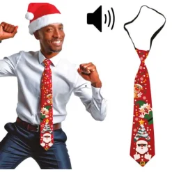 Cravate de Noël musicale