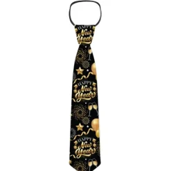 Cravate "Happy New Year" pour réveillon du Nouvel An - 45 cm