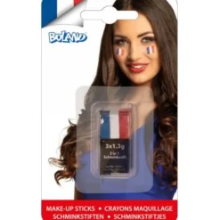 Crayon de maquillage - 3 en 1 - Supporter France