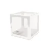 Cube décoratif blanc - 30 x 30 cm - Vive les mariés