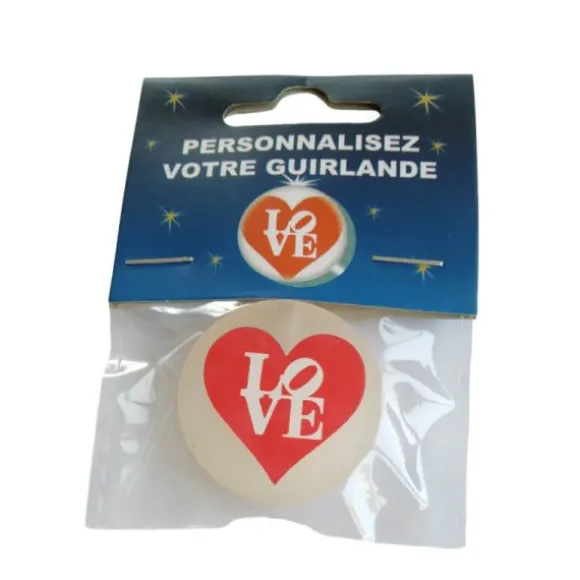 Cœur "Love" pour Guirlande à Personnaliser