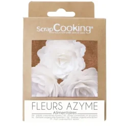 5 dahlias en azyme pour pâtisseries - Couleur au choix