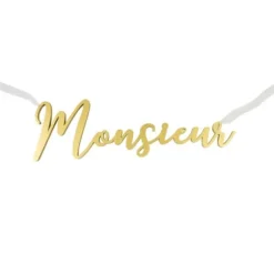 Décoration de Chaise à Suspendre « Monsieur » - Or Métallisé