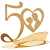 Décoration de Gâteau - Anniversaire de Mariage - Noces d'Or - 50 ans
