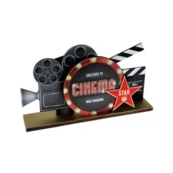 Décoration de table à poser en bois - Cinéma Hollywood