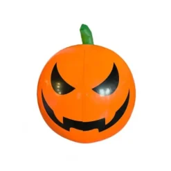 Décoration lumineuse à poser d'Halloween - Ballon Citrouille à lumière changeante - Diamètre 60 cm