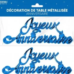 2 décorations de table métallisées