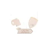 3 décorations directionnelles - Collection Boho Blush et Or