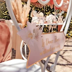 3 décorations directionnelles - Collection Boho Blush et Or