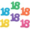 25 décorations en papier à parsemer pour anniversaire - 3 x 2,5 cm - Collection Festicolor - Âge au choix