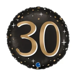 6 décorations pailletées en bois à parsemer pour anniversaire - Or - Âge au choix