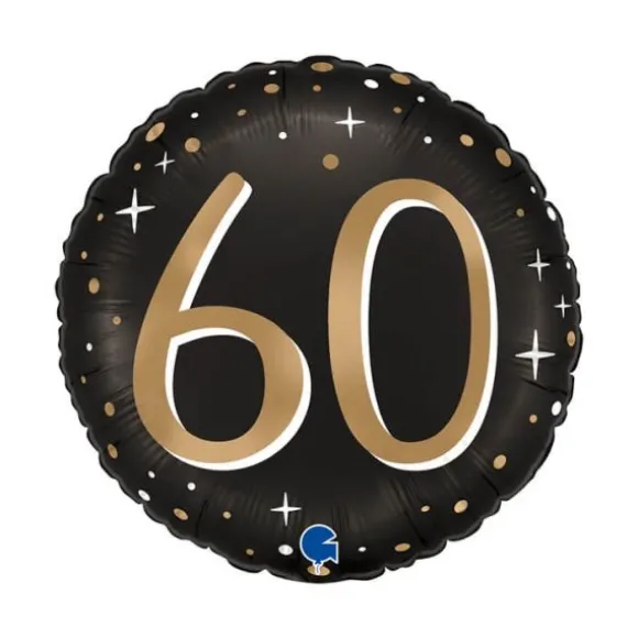 6 décorations pailletées en bois à parsemer pour anniversaire - Or - Âge au choix