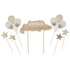 7 décorations pour gâteau "Joyeux Anniversaire" - Collection Éclat
