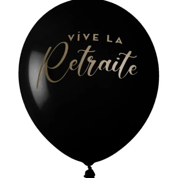 25 décorations "Vive la Retraite" en papier à parsemer - Collection Retraite Dorée - Couleur au choix