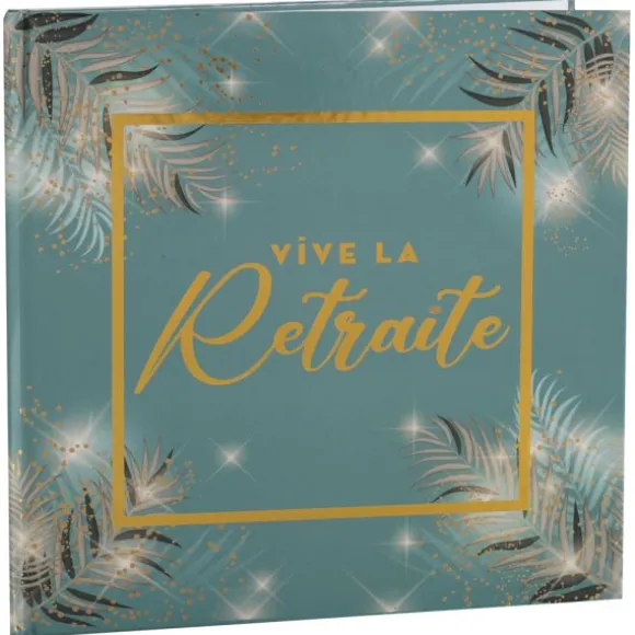 25 décorations "Vive la Retraite" en papier à parsemer - Collection Retraite Dorée - Couleur au choix