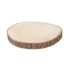 Dessous d'assiette en rondin de bois - 34 x 3,5 cm