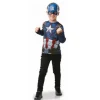 Déguisement Captain America avec masque pour enfant - Taille unique