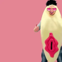 Déguisement "Chatte Man" adulte humoristique
