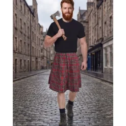 Déguisement d'Écossais à Kilt Rouge pour homme - Taille au choix