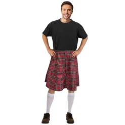Déguisement d'Écossais à Kilt Rouge pour homme - Taille au choix