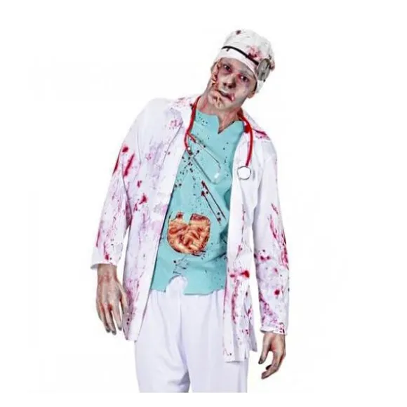 Déguisement de chirurgien zombie - Taille au choix