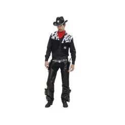 Déguisement de Cow Boy Noir Homme - Taille au Choix