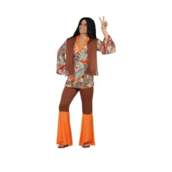 Déguisement de Hippie Orange Homme - Taille au Choix