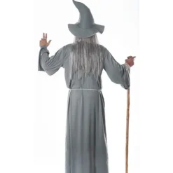 Déguisement de Magicien Gris pour homme - Taille au choix