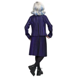 Déguisement de Mercredi ® Addams pour enfant - Uniforme scolaire de Nevermore - Noir / Violet - Taille au choix