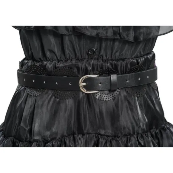Déguisement de Mercredi ® Addams pour enfant - Robe de bal noire - Taille au choix