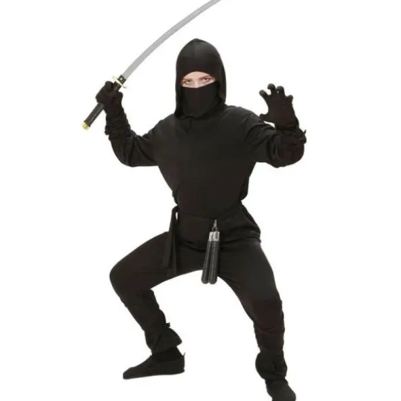 Déguisement de Ninja Noir pour garçon - Taille au choix