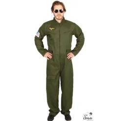 Déguisement de Pilote de Chasse pour homme - Taille au choix
