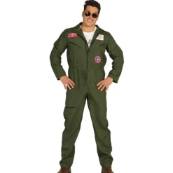 Déguisement de Pilote de Chasse Américain pour homme - Taille au choix