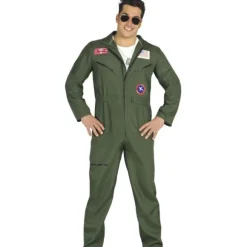 Déguisement de Pilote de Chasse Américain pour homme - Taille au choix
