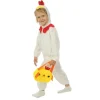 Déguisement de Poussin avec panier pour enfant - Pâques - Taille au choix