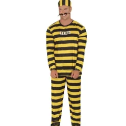 Déguisement de Prisonnier du Western pour enfant - Jaune/Noir - Taille au choix