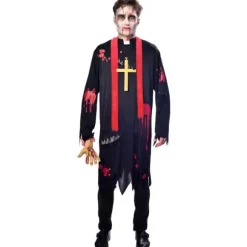 Déguisement de Vicaire Zombie pour homme - Taille M