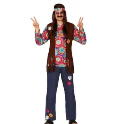 Déguisement d'Hippie Jeans pour homme - Taille au choix