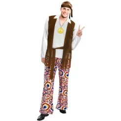 Déguisement d'Hippie Psychédélique pour homme - Taille au choix