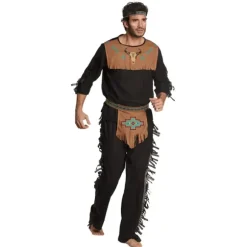Déguisement d'Indien Wolf pour homme - Taille au choix