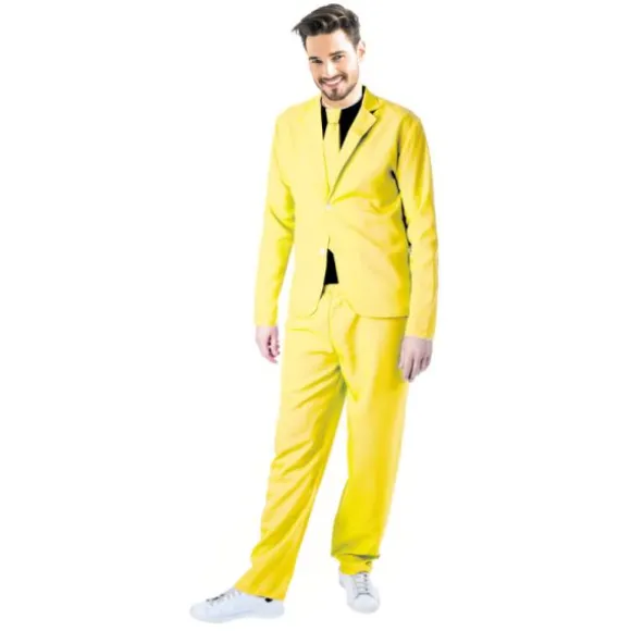 Déguisement Disco Jaune Fluo pour homme - Taille unique