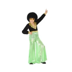 Déguisement Disco pour garçon - Vert Fluo - Taille 10/12 ans