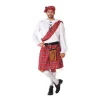Déguisement Ecossais Blanc et Rouge - Taille au choix